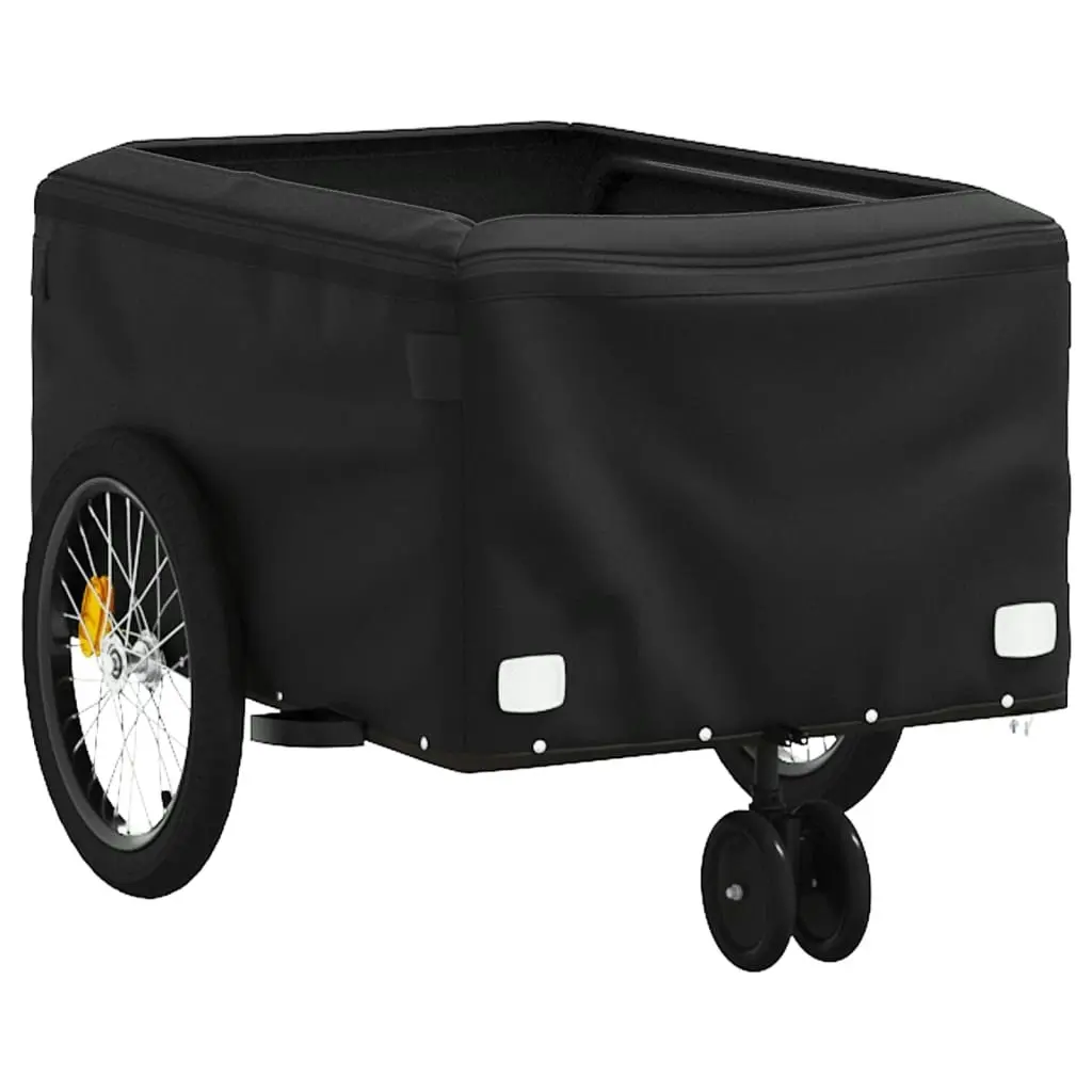 Bike Trailer Black and Yellow 30 kg Iron 94099