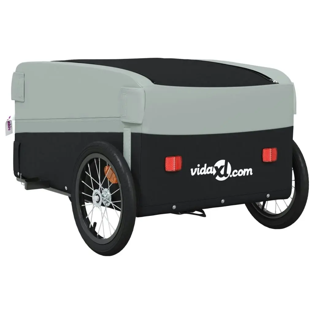 Bike Trailer Black and Grey 45 kg Iron 94070