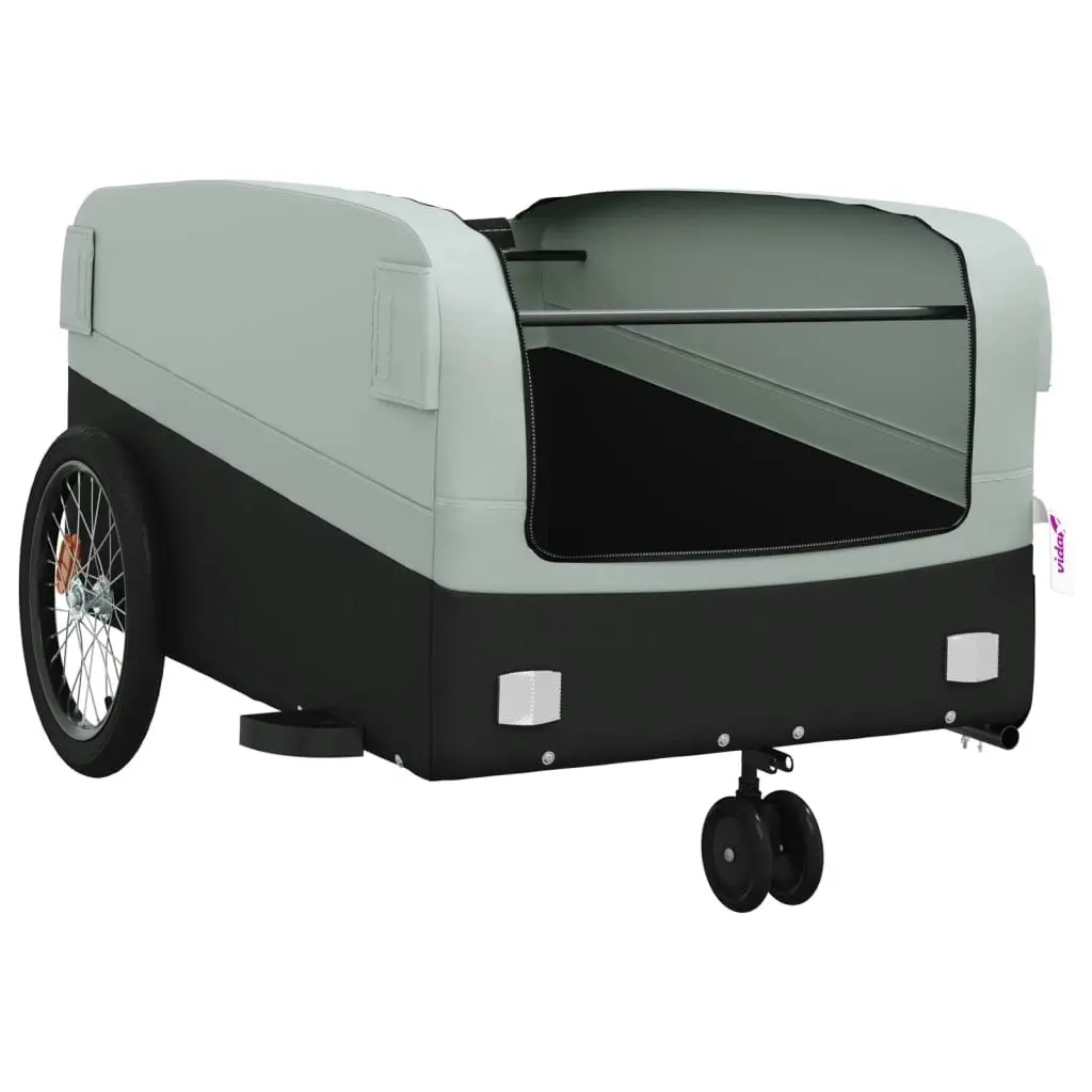 Bike Trailer Black and Grey 45 kg Iron 94070