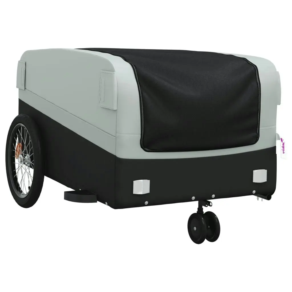 Bike Trailer Black and Grey 45 kg Iron 94070