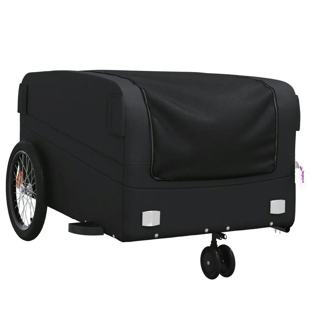 Bike Trailer Black 45 kg Iron 94066