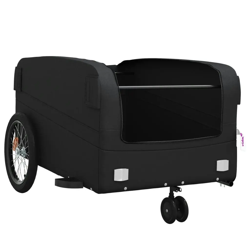 Bike Trailer Black 45 kg Iron 94066