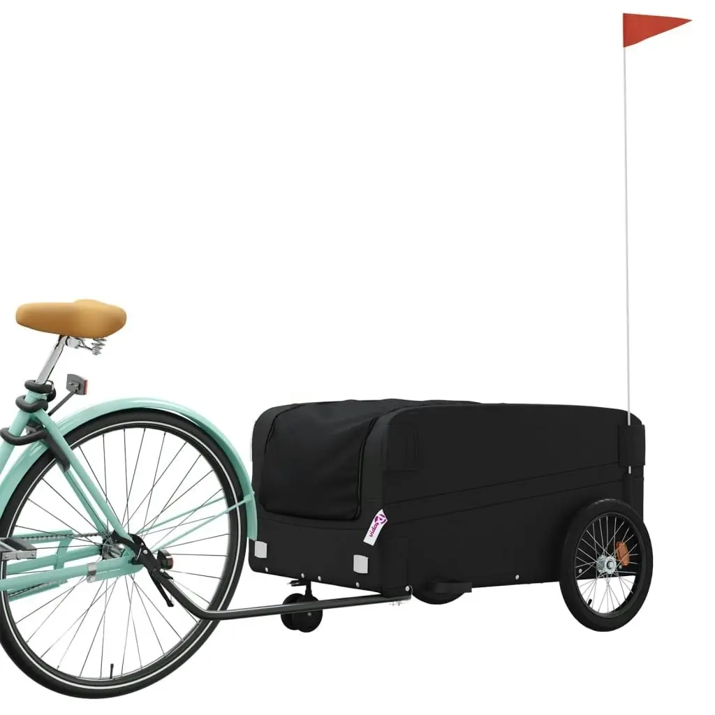 Bike Trailer Black 45 kg Iron 94066