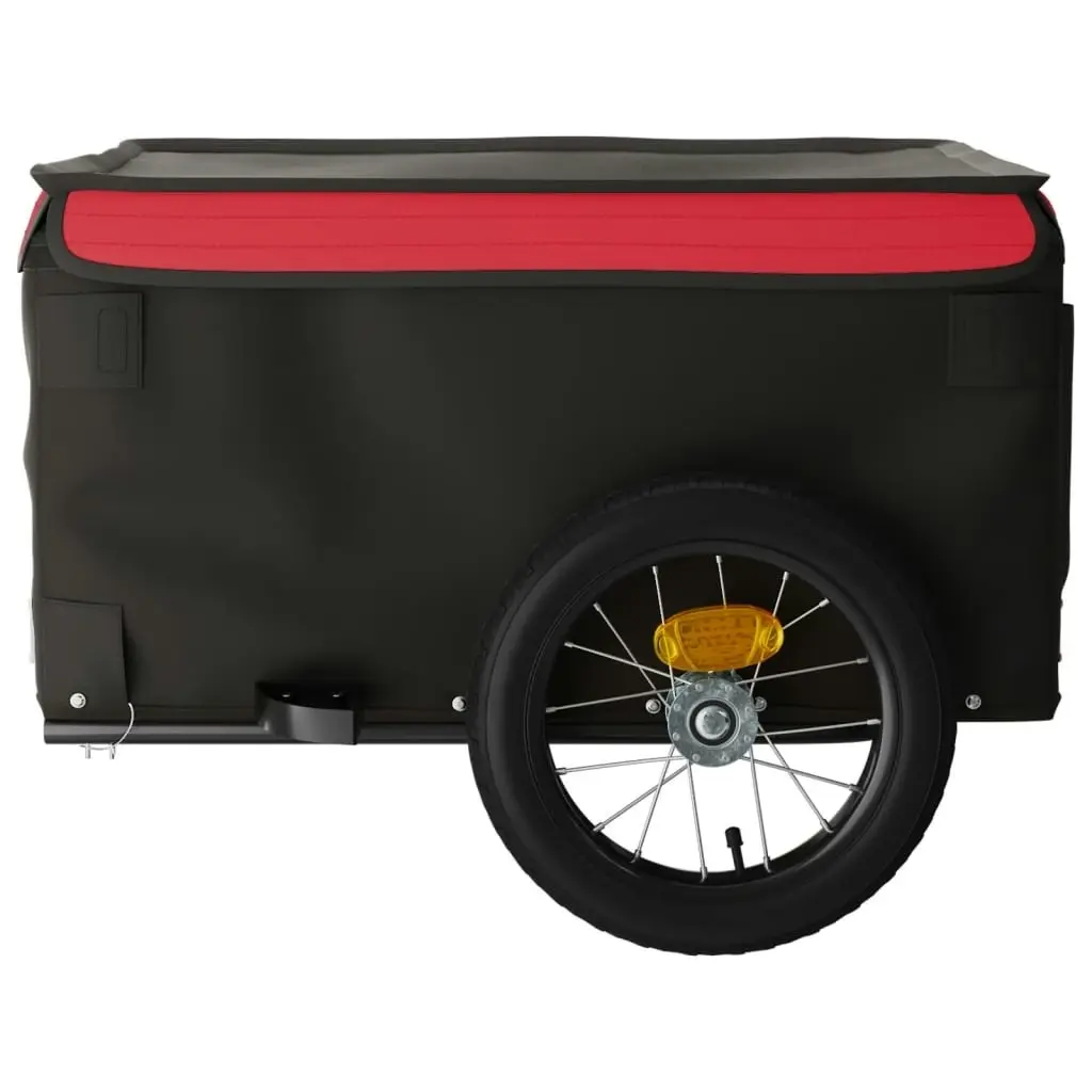 Bike Trailer Black and Red 30 kg Iron 94076