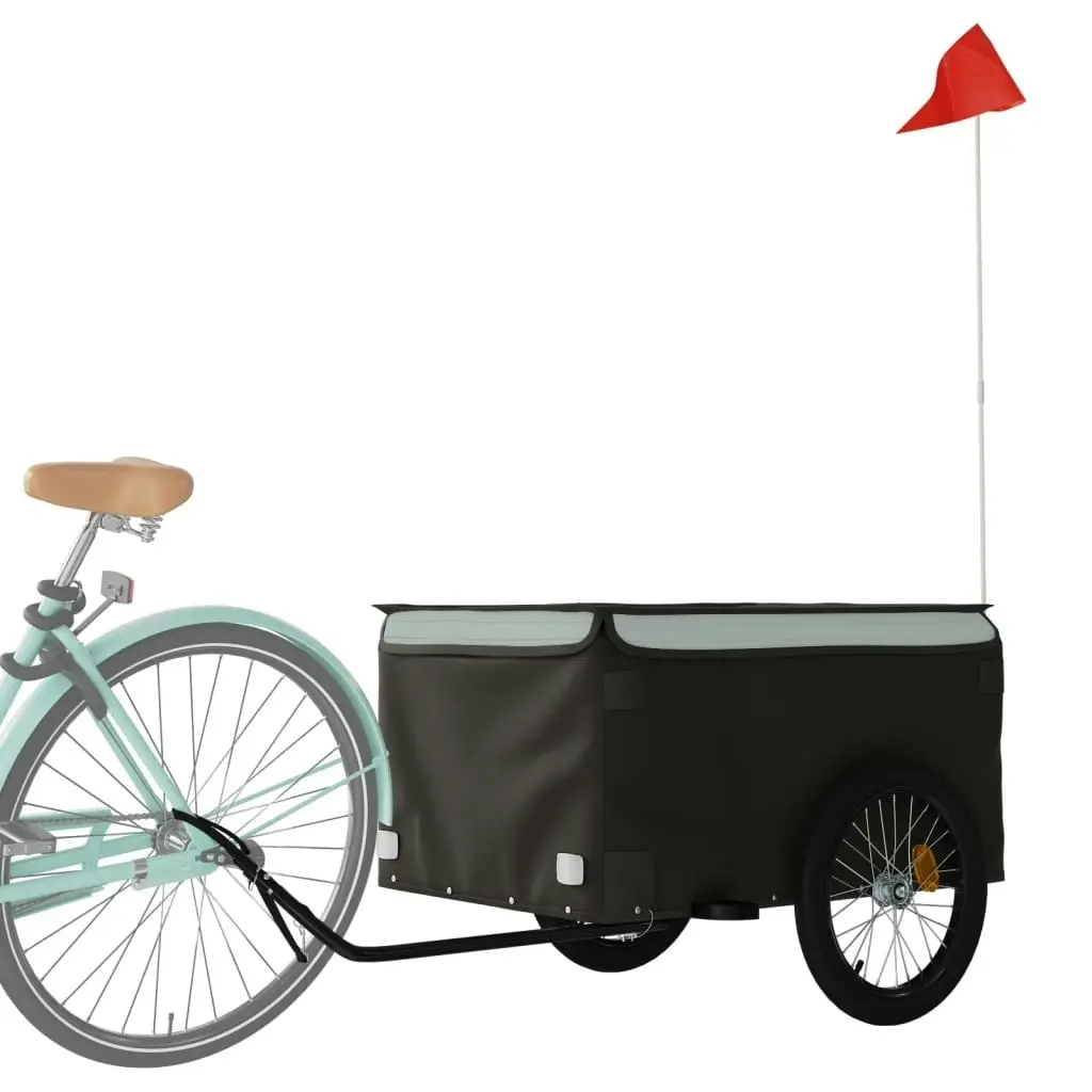 Bike Trailer Black and Grey 45 kg Iron 94091