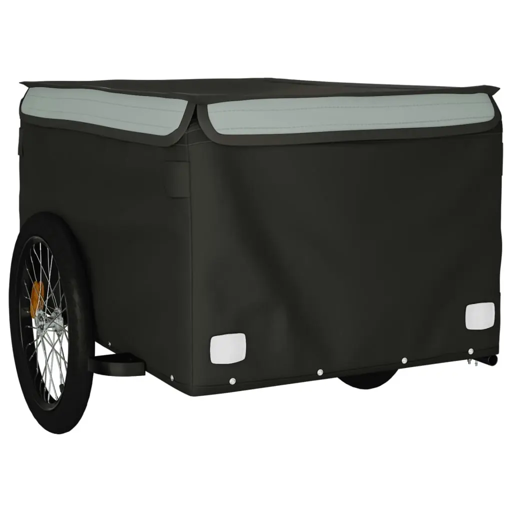 Bike Trailer Black and Grey 45 kg Iron 94091