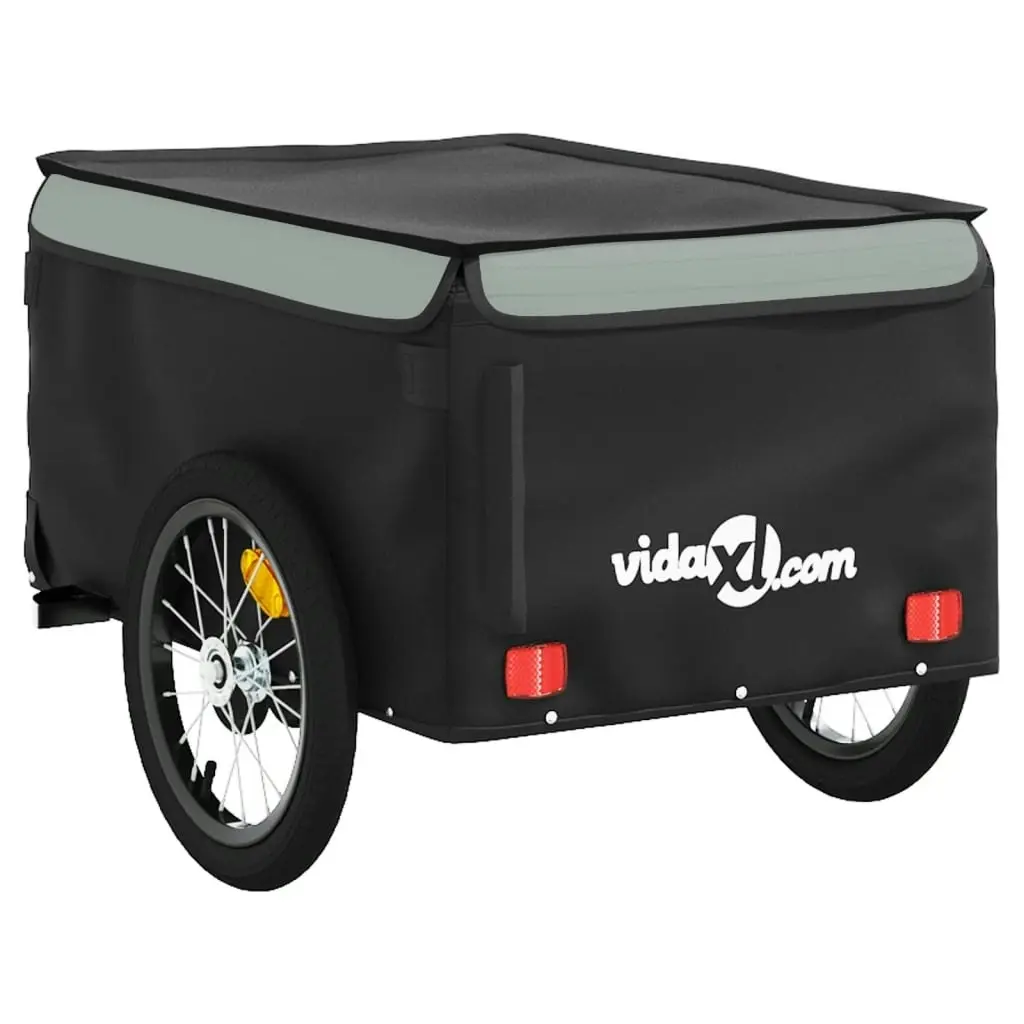 Bike Trailer Black and Grey 45 kg Iron 94105