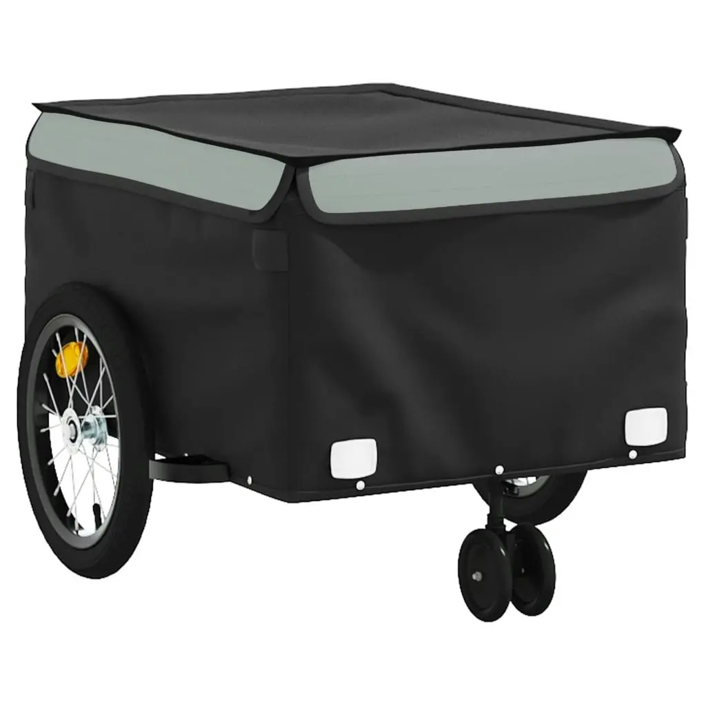 Bike Trailer Black and Grey 45 kg Iron 94105