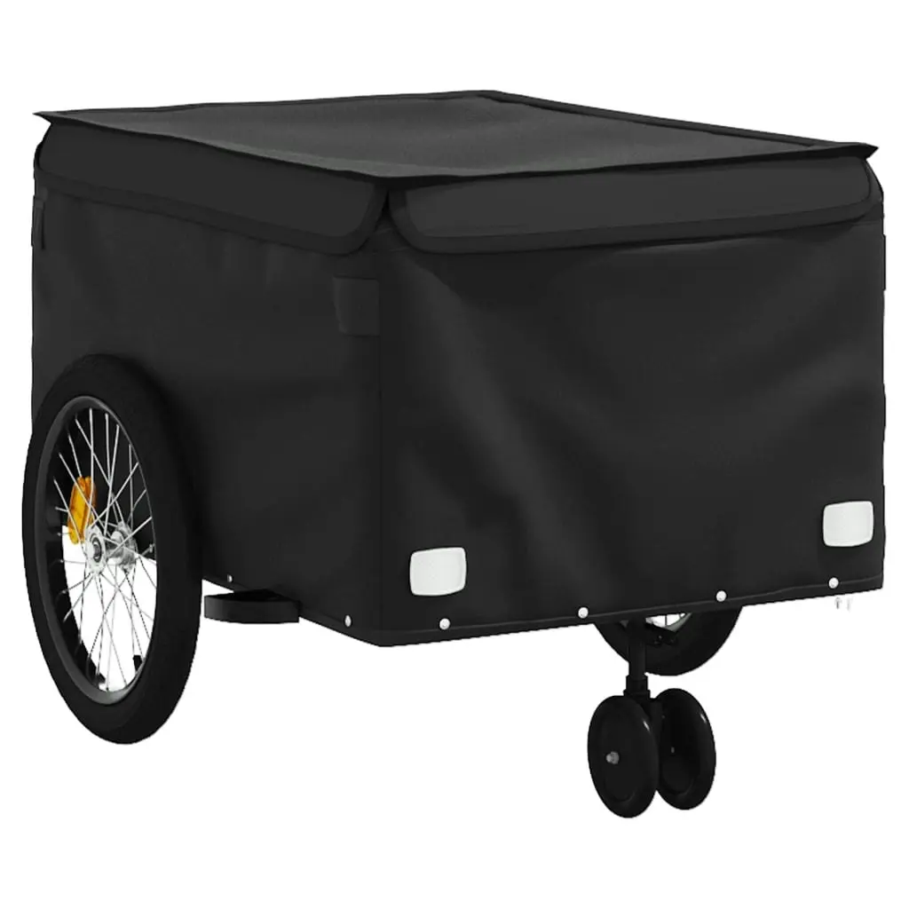 Bike Trailer Black 45 kg Iron 94115