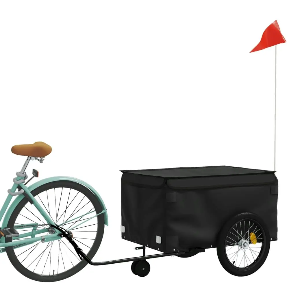 Bike Trailer Black 45 kg Iron 94115