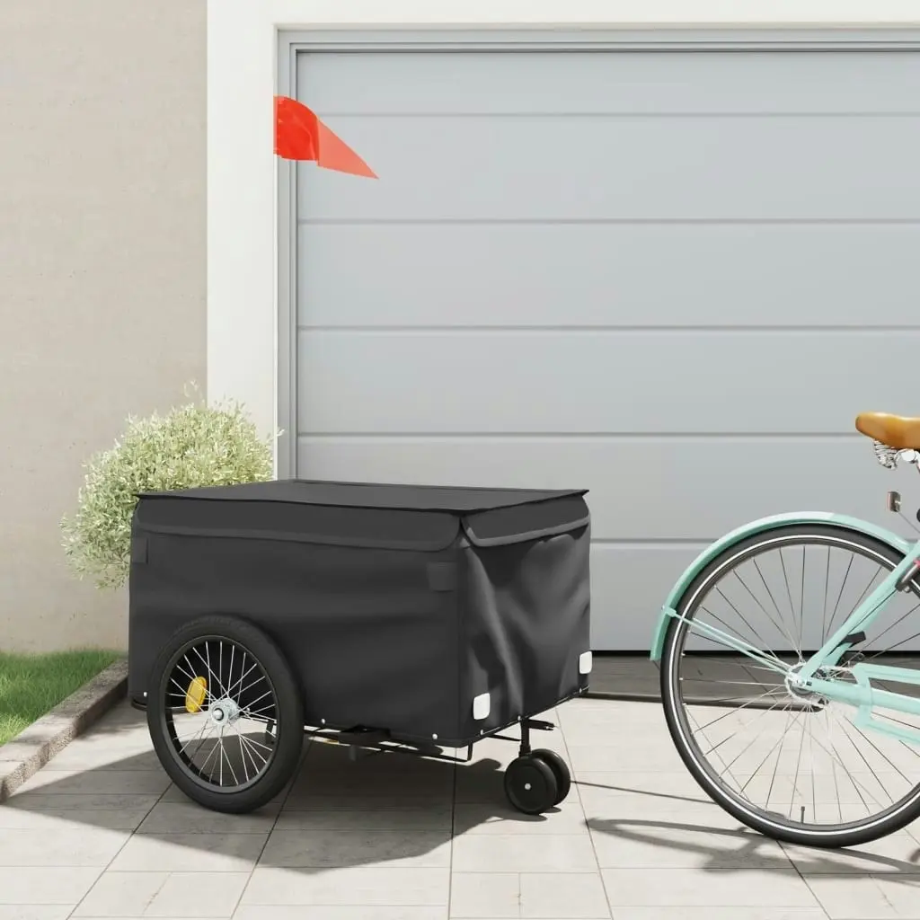 Bike Trailer Black 45 kg Iron 94115