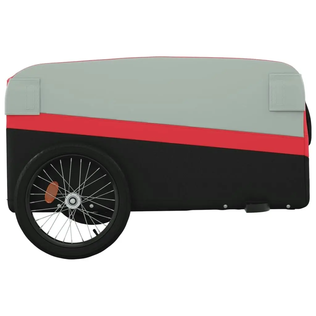 Bike Trailer Black and Red 45 kg Iron 94048