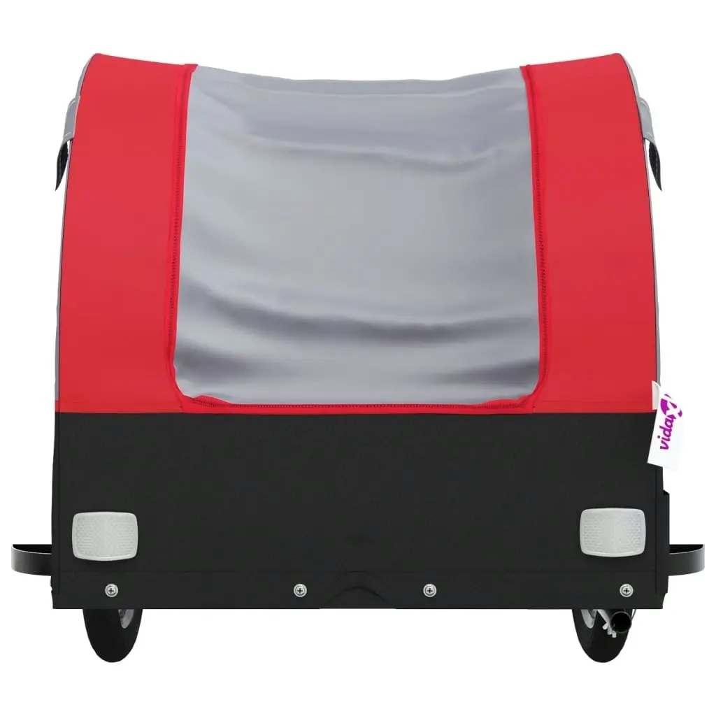 Bike Trailer Black and Red 30 kg Iron 94118