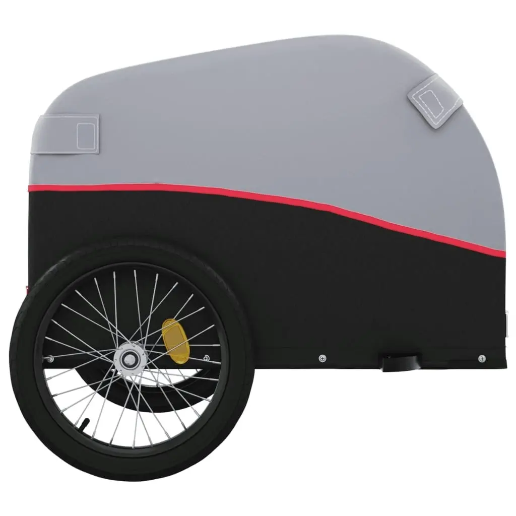 Bike Trailer Black and Red 30 kg Iron 94118