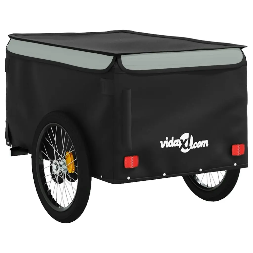 Bike Trailer Black and Grey 45 kg Iron 94112