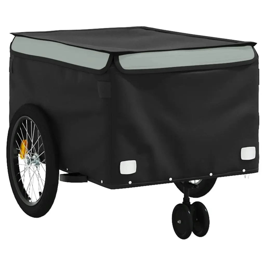 Bike Trailer Black and Grey 45 kg Iron 94112