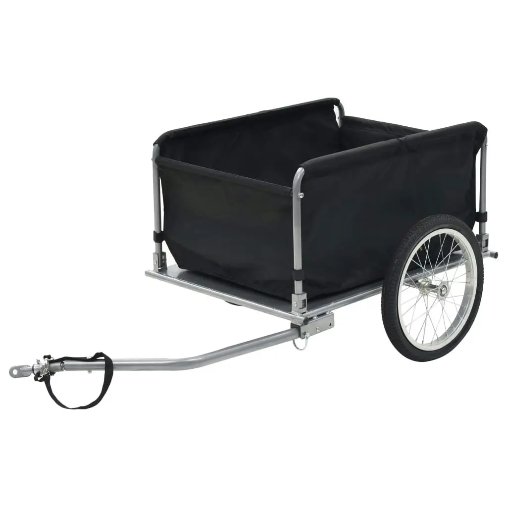 Bike Trailer Black and Yellow 65 kg 91684