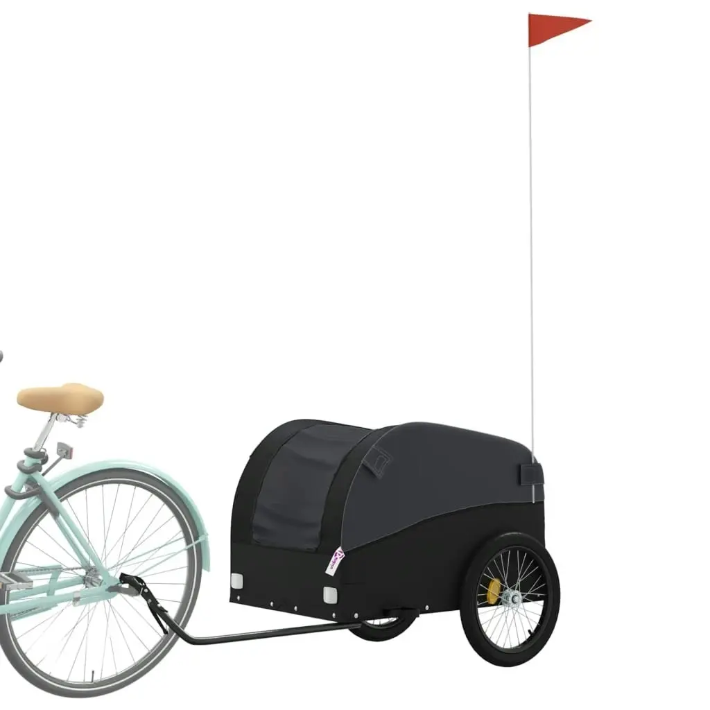 Bike Trailer Black 45 kg Iron 94129