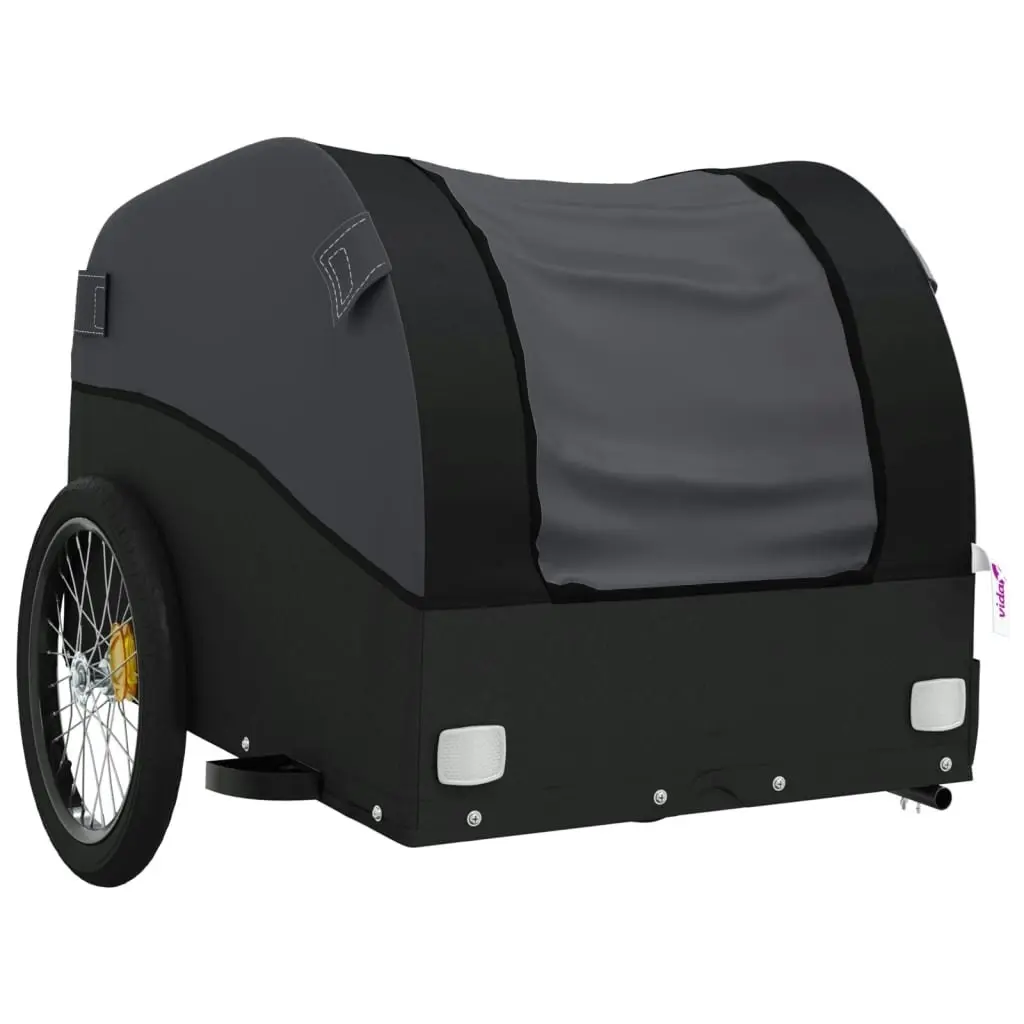 Bike Trailer Black 45 kg Iron 94129