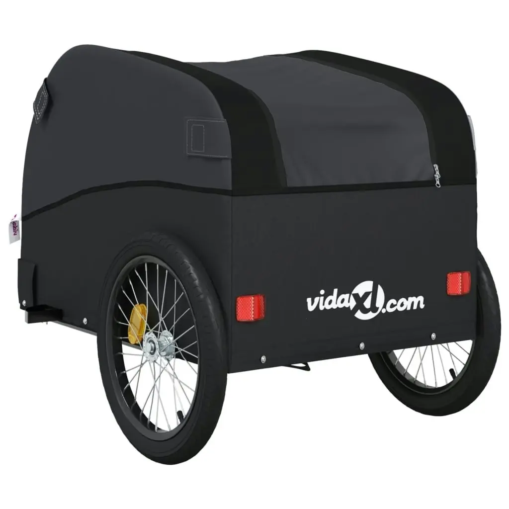 Bike Trailer Black 45 kg Iron 94129