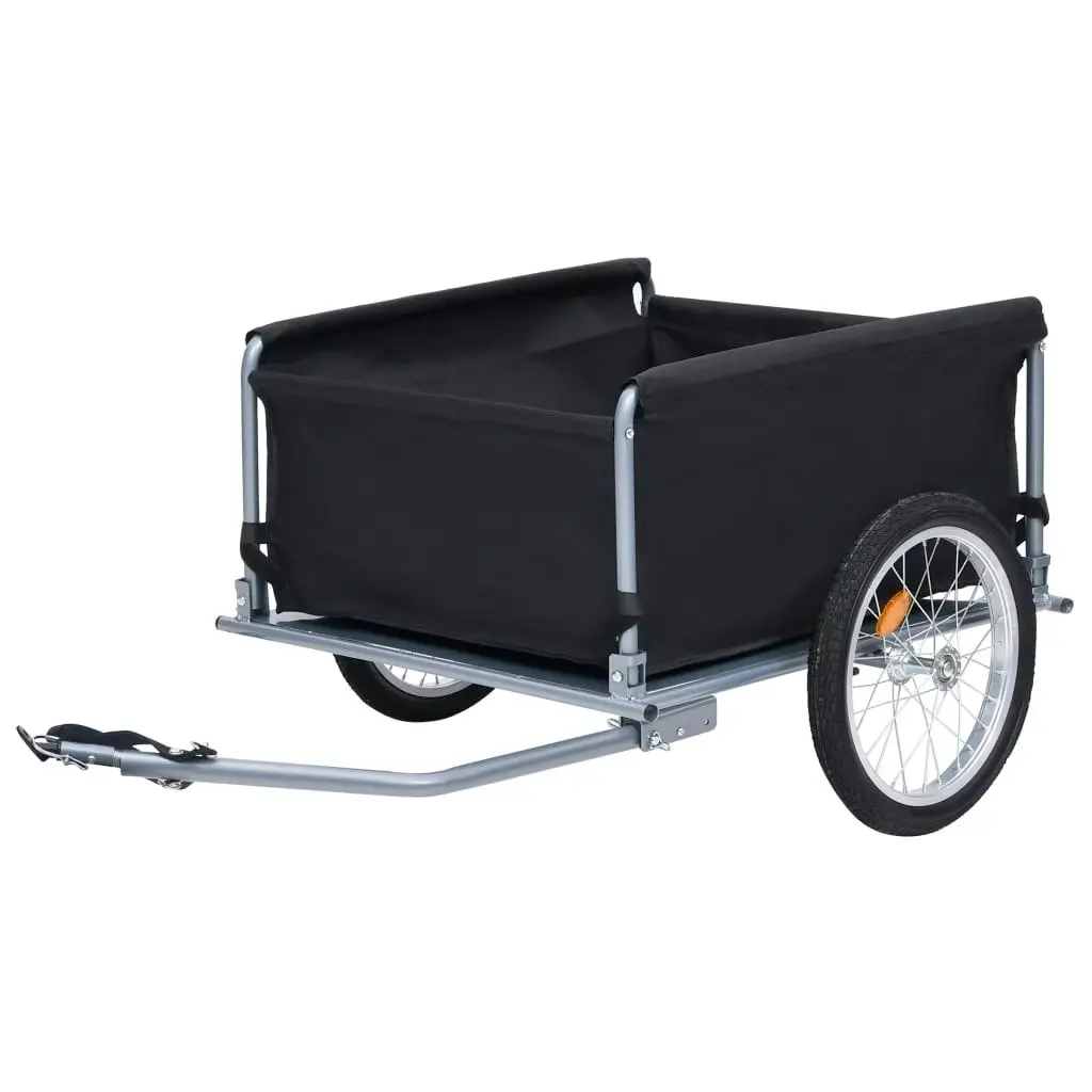 Bike Trailer Black and Grey 65 kg 92590