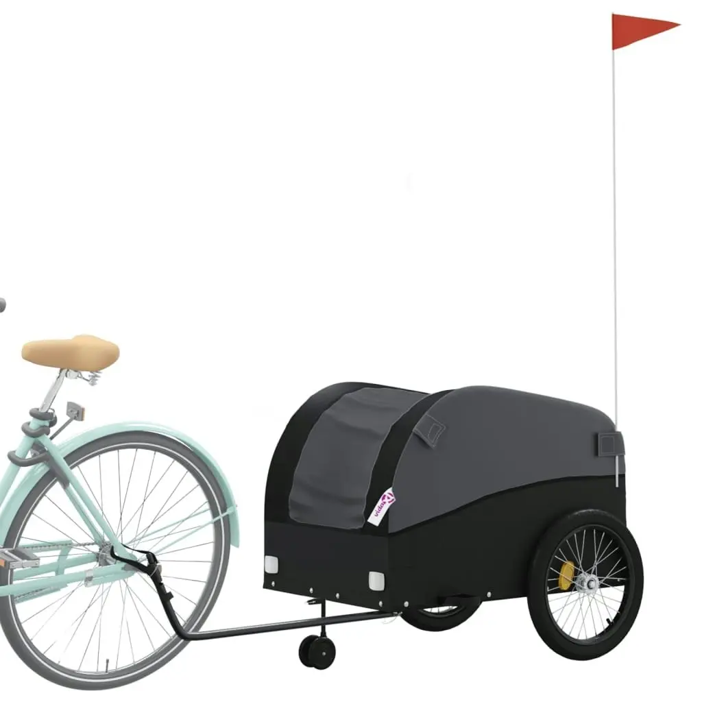 Bike Trailer Black 45 kg Iron 94157