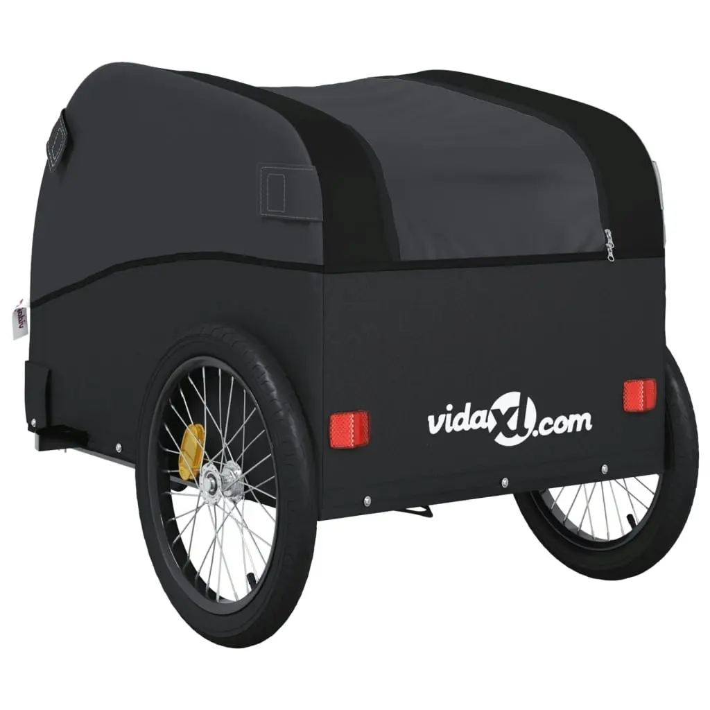 Bike Trailer Black 45 kg Iron 94157