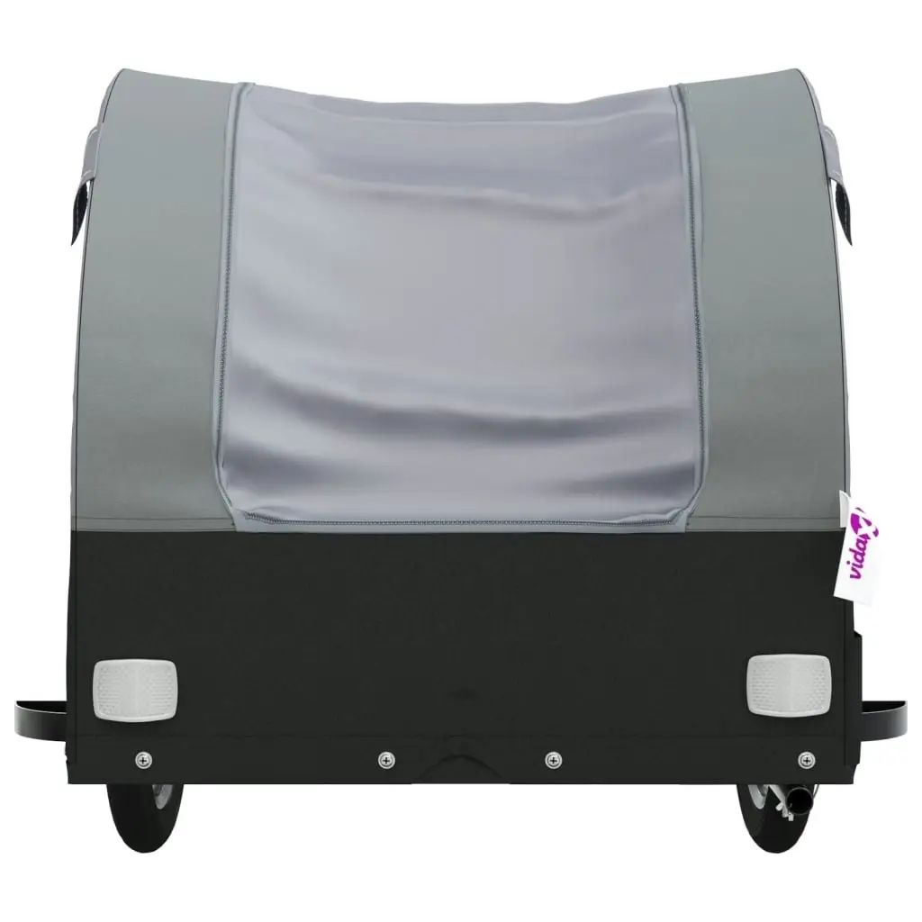 Bike Trailer Black and Grey 45 kg Iron 94133