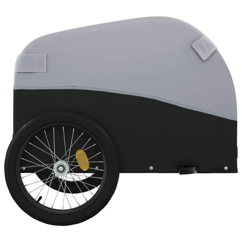 Bike Trailer Black and Grey 45 kg Iron 94126