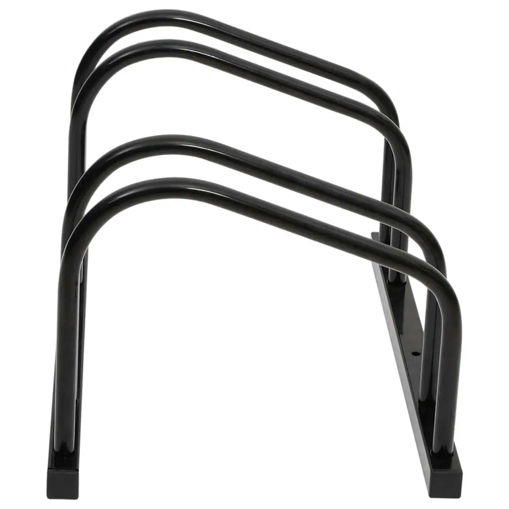 Bike Rack for 2 Bikes Black Steel 154422