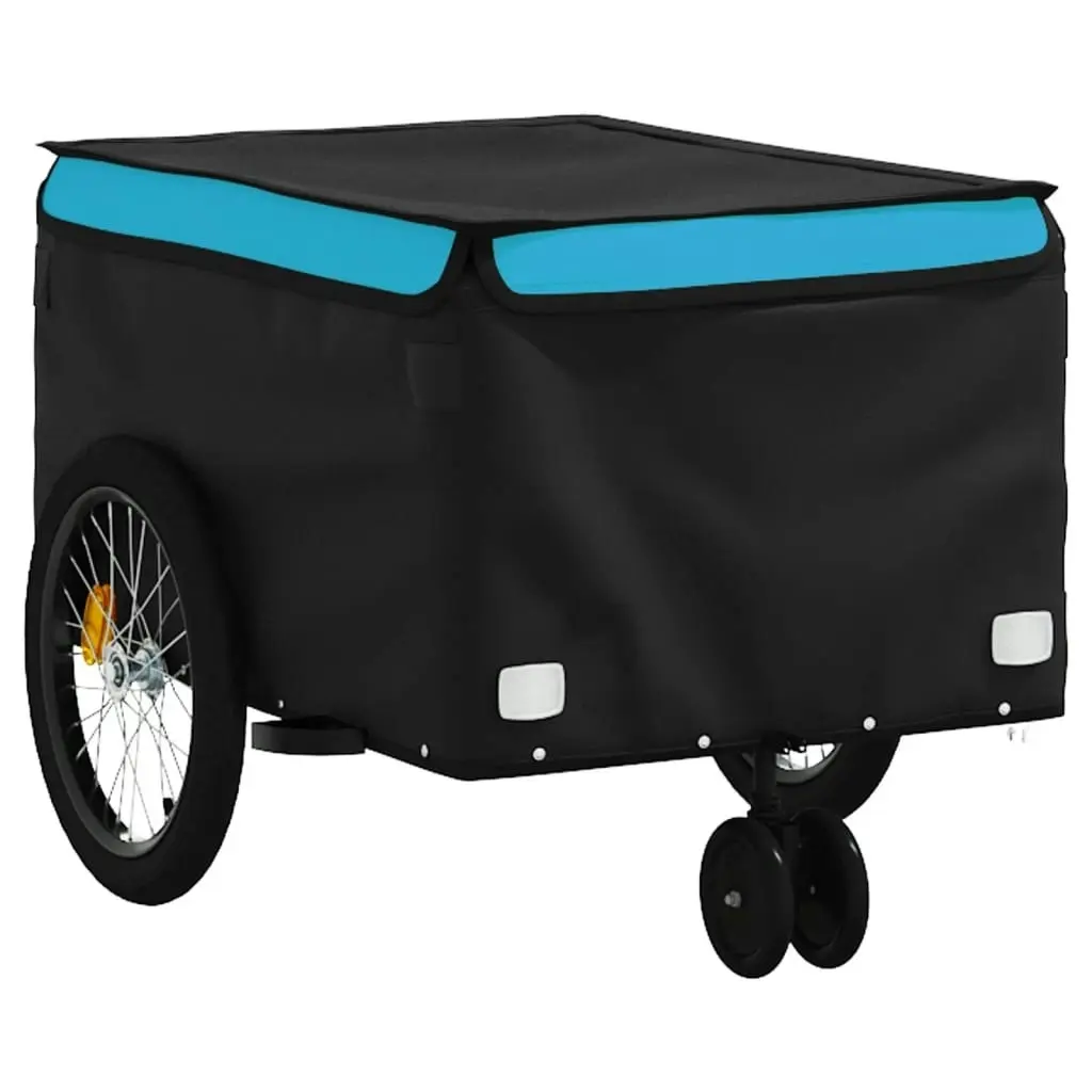 Bike Trailer Black and Blue 30 kg Iron 94100