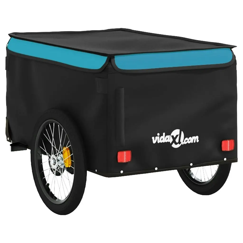 Bike Trailer Black and Blue 30 kg Iron 94100