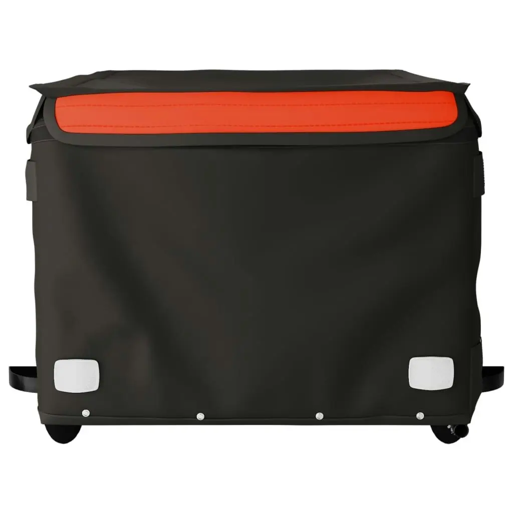 Bike Trailer Black and Orange 45 kg Iron 94089