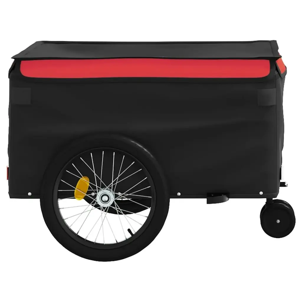 Bike Trailer Black and Red 45 kg Iron 94111