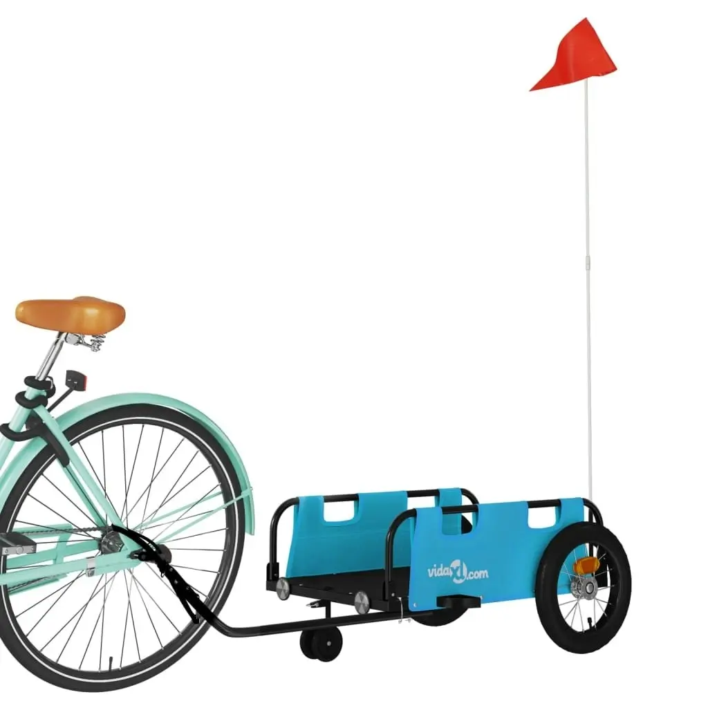 Bike Trailer Blue Oxford Fabric and Iron 94184