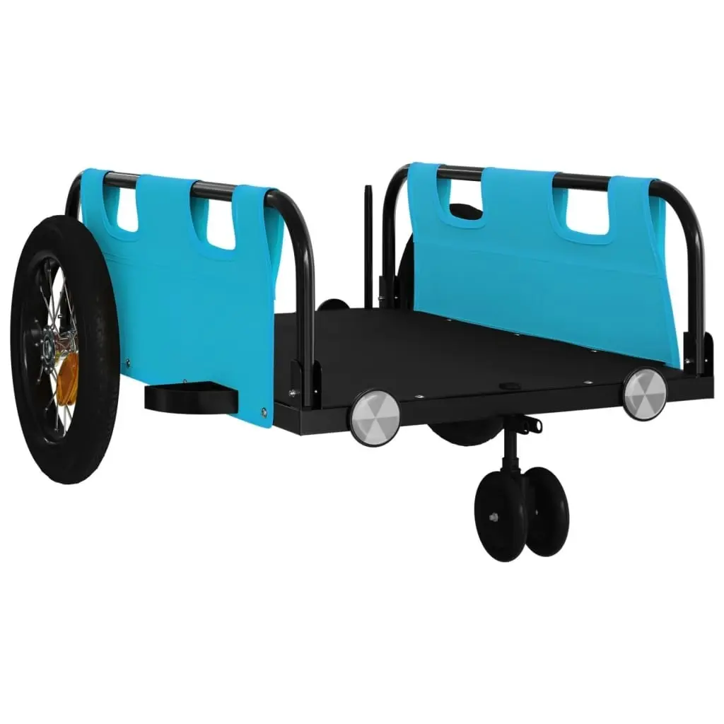 Bike Trailer Blue Oxford Fabric and Iron 94184