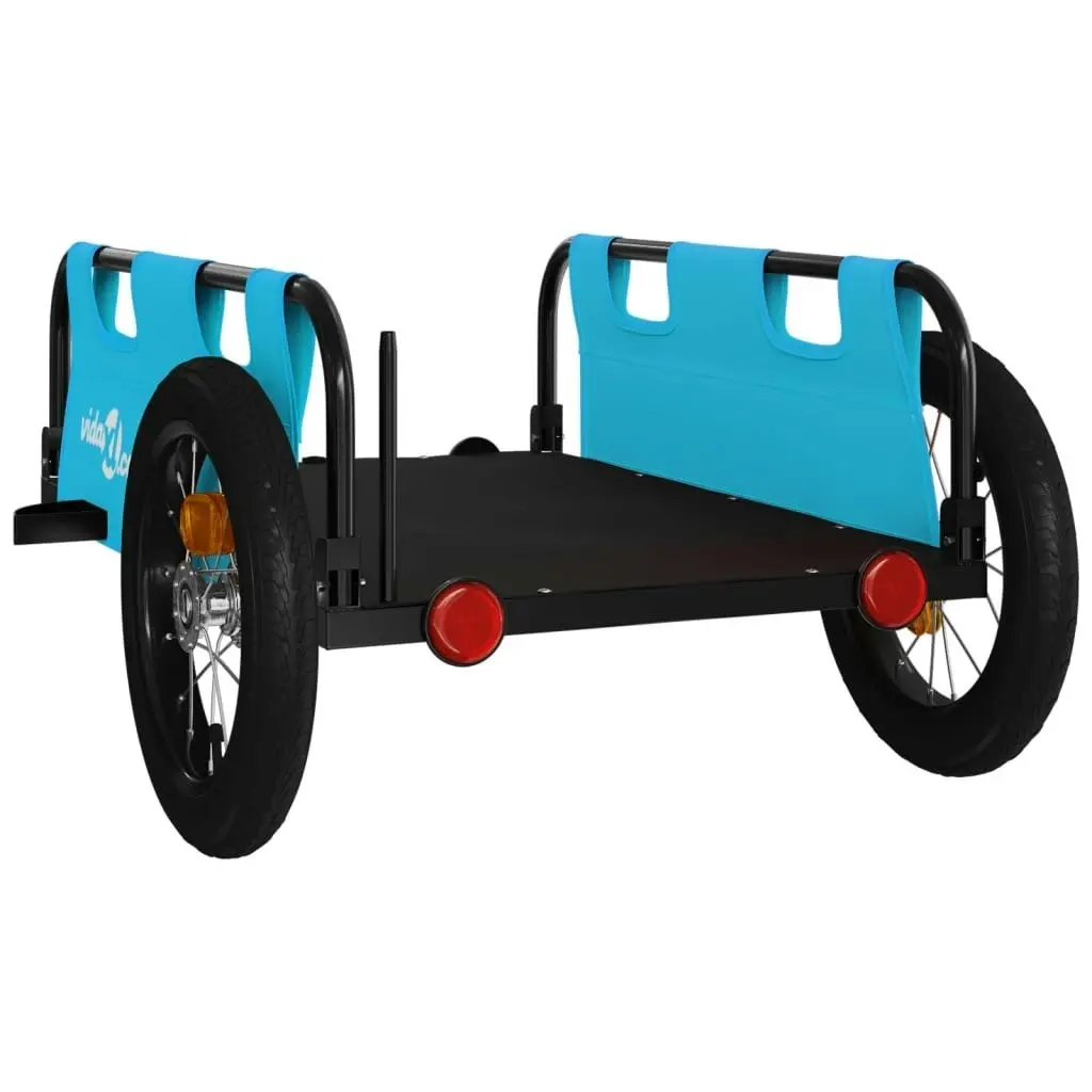 Bike Trailer Blue Oxford Fabric and Iron 94184