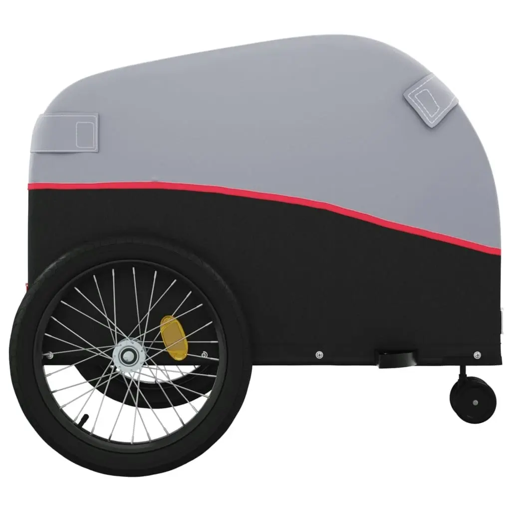 Bike Trailer Black and Red 45 kg Iron 94146