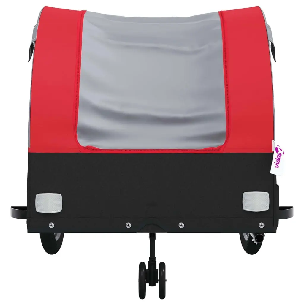 Bike Trailer Black and Red 45 kg Iron 94146