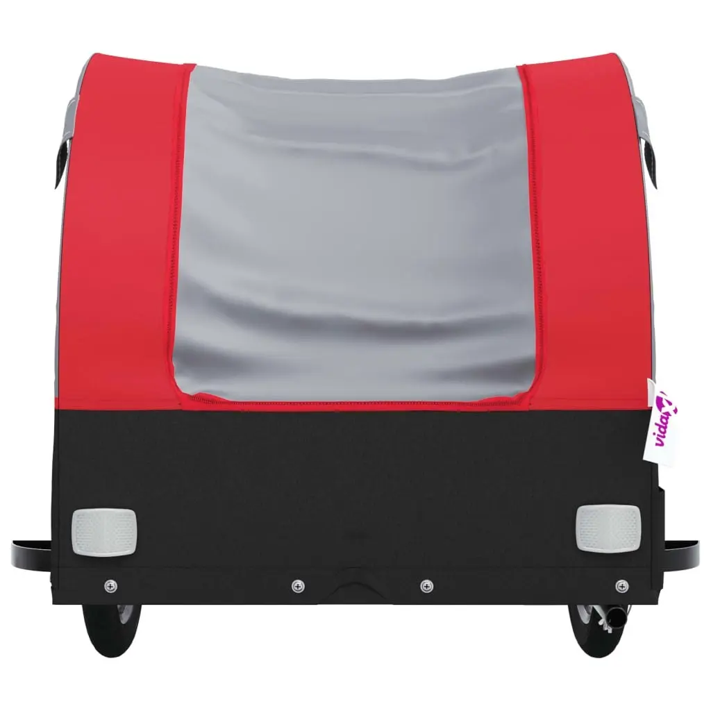 Bike Trailer Black and Red 45 kg Iron 94132