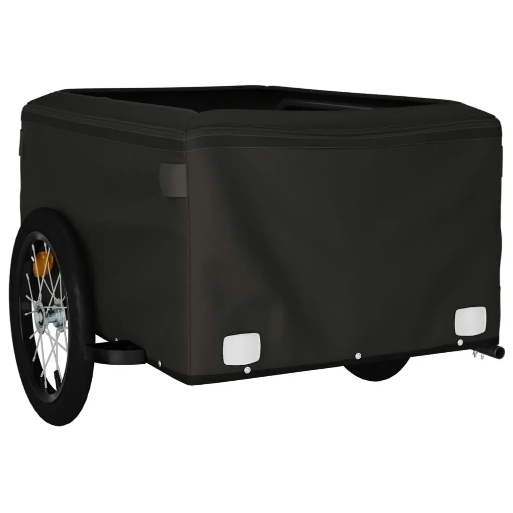 Bike Trailer Black and Yellow 45 kg Iron 94085