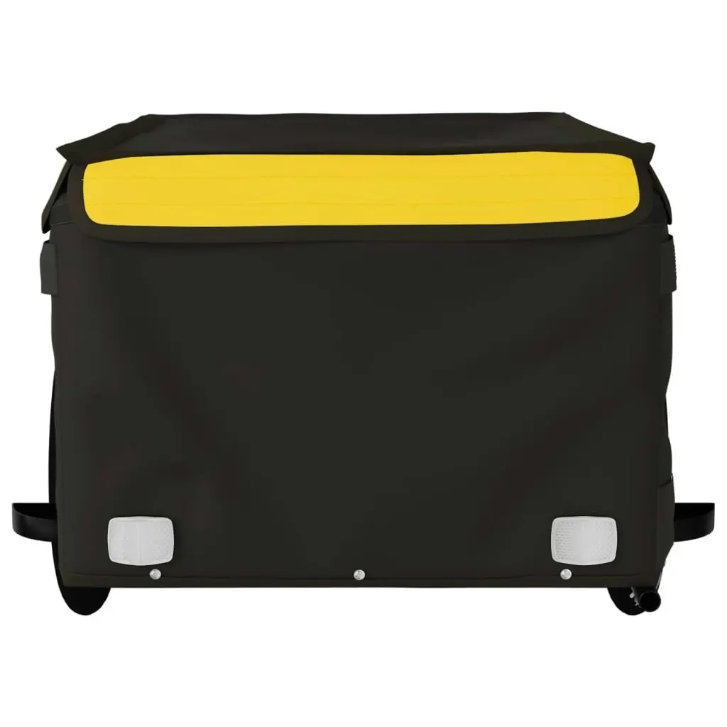 Bike Trailer Black and Yellow 45 kg Iron 94085