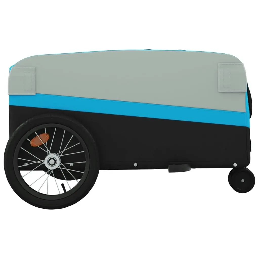 Bike Trailer Black and Blue 45 kg Iron 94072