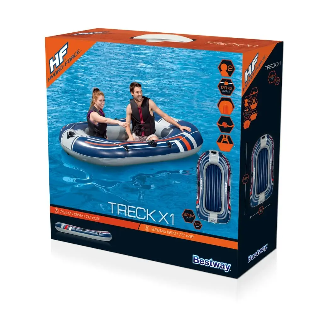 Bestway Hydro-Force Inflatable Boat "Treck X1" 228x121 cm 61064 91666