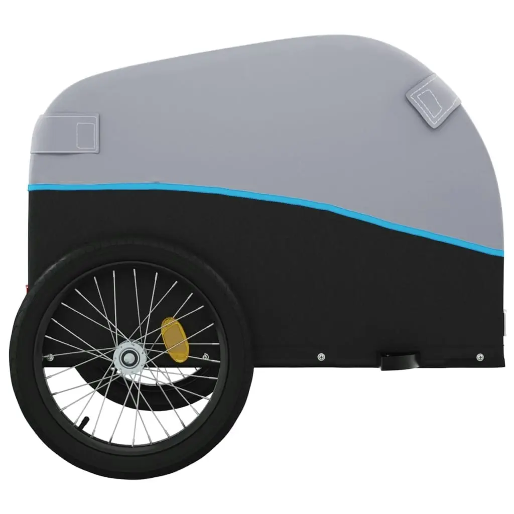 Bike Trailer Black and Blue 45 kg Iron 94128