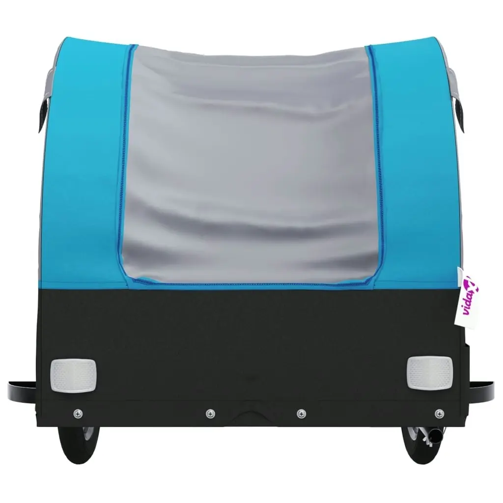 Bike Trailer Black and Blue 45 kg Iron 94128