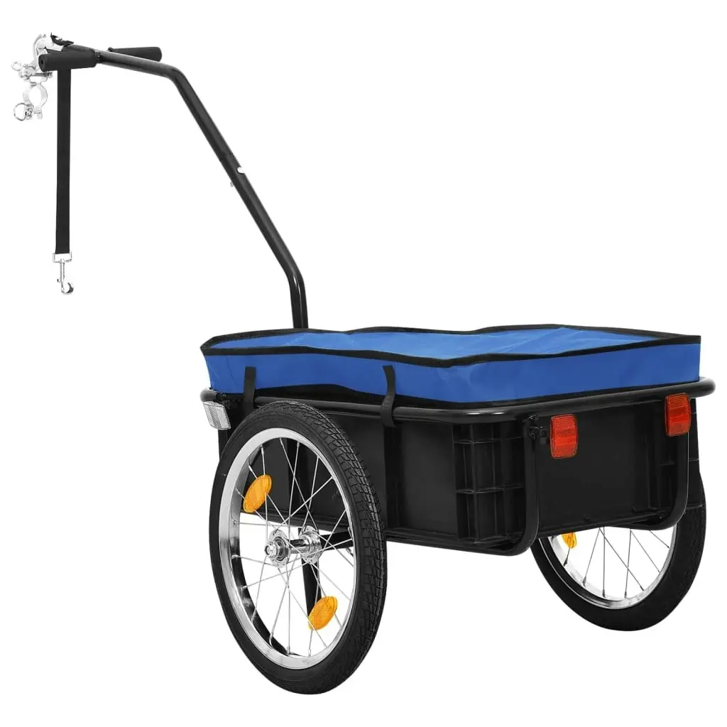 Bike Trailer/Hand Wagon 155x60x83 cm Steel Blue 91772