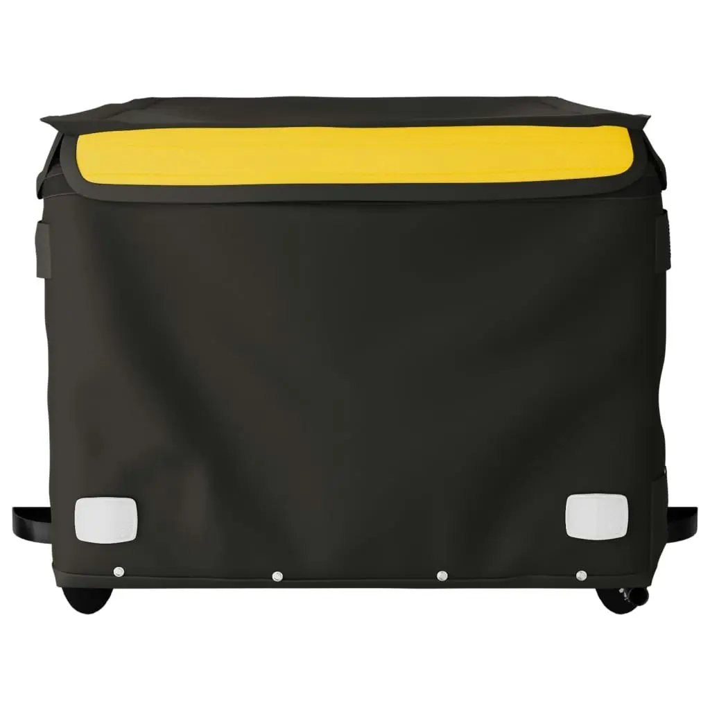 Bike Trailer Black and Yellow 45 kg Iron 94092