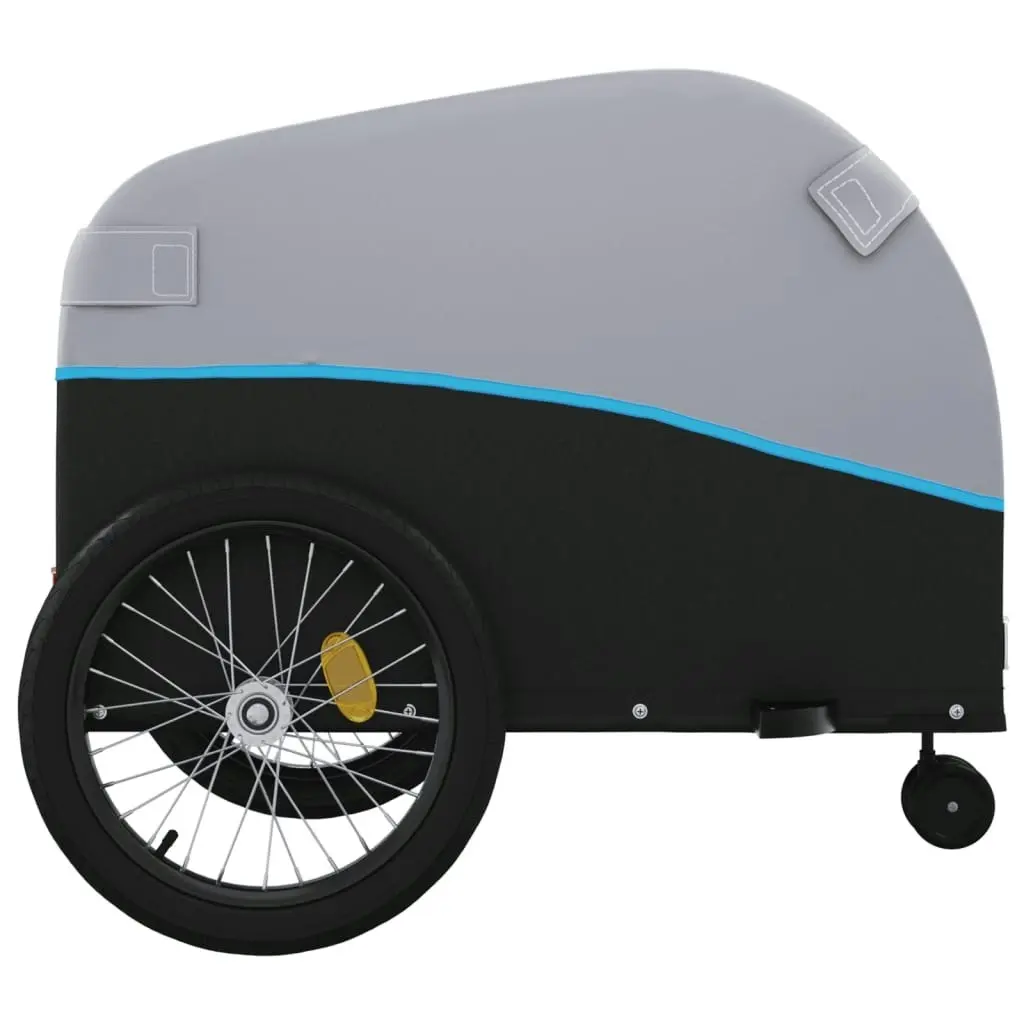 Bike Trailer Black and Blue 45 kg Iron 94149