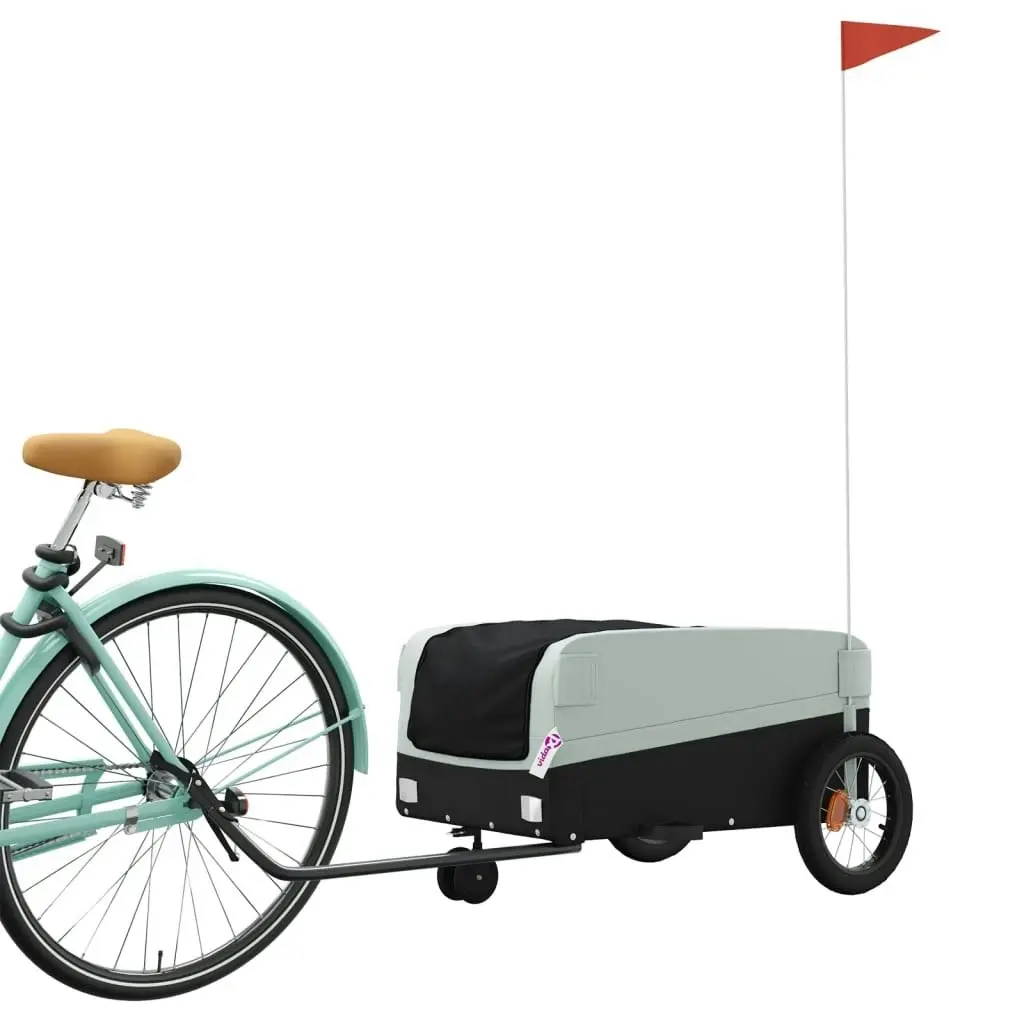 Bike Trailer Black and Grey 30 kg Iron 94056